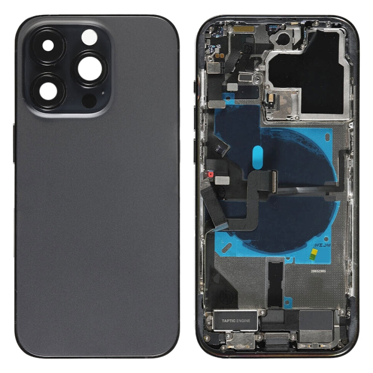 For iPhone 14 Pro Battery Back Cover Assembly, Version:CE EU Version(Black)