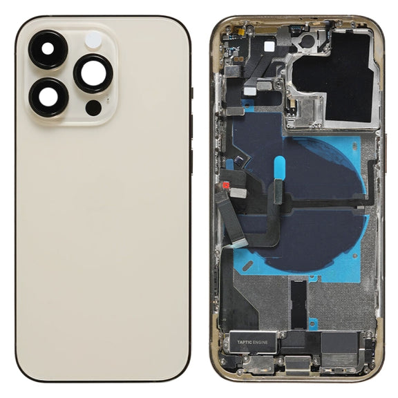 For iPhone 14 Pro Battery Back Cover Assembly, Version:CE EU Version(Gold)