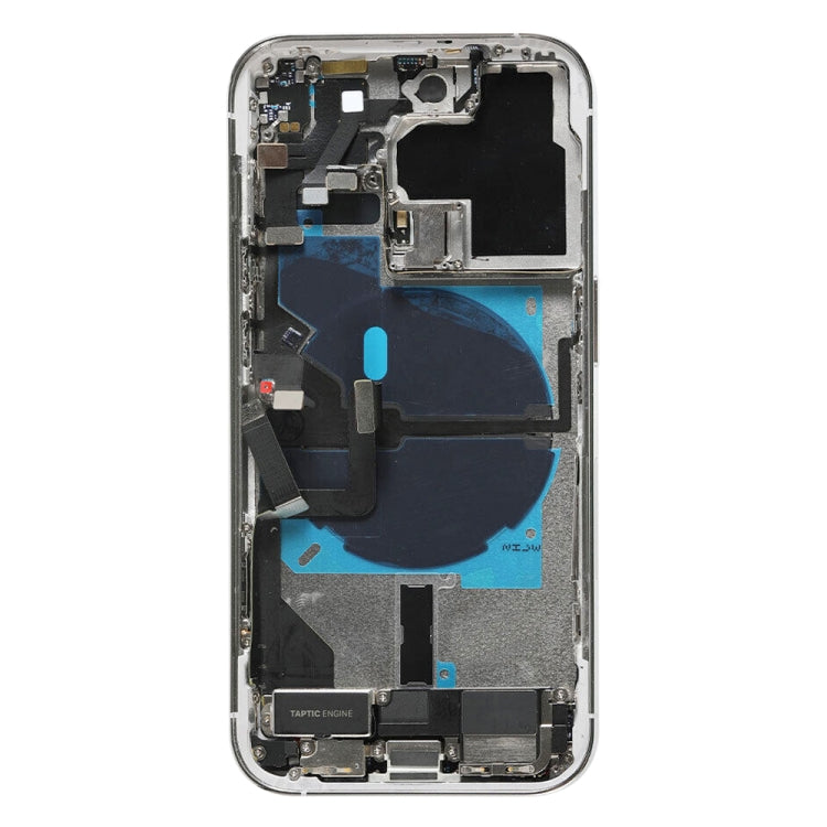 For iPhone 14 Pro Battery Back Cover Assembly, Version:CE EU Version(Silver)