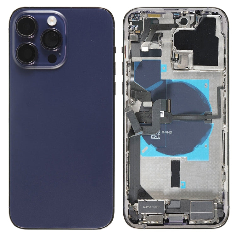 For iPhone 14 Pro Max Battery Back Cover Assembly, Version:US Version(Purple)