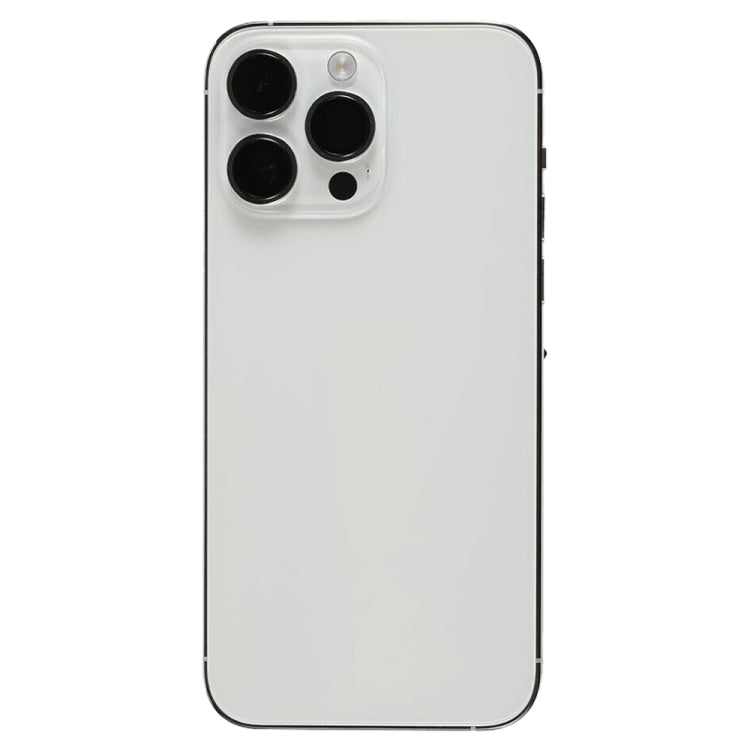 For iPhone 14 Pro Max Battery Back Cover Assembly, Version:US Version(Silver)
