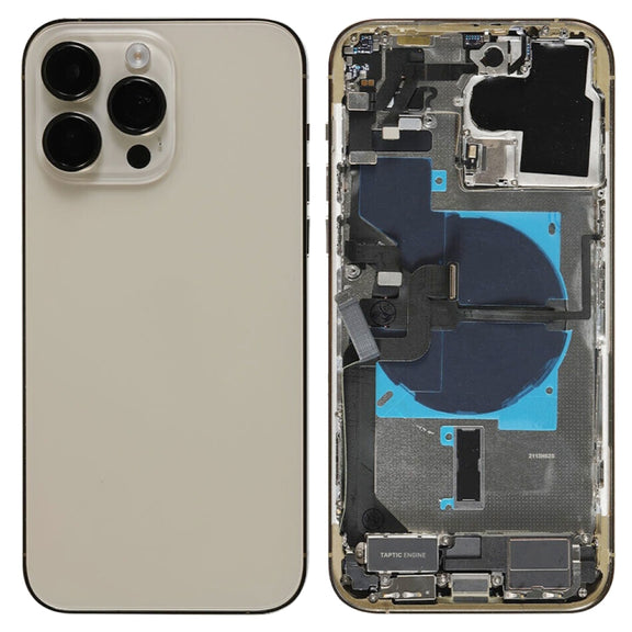 For iPhone 14 Pro Max Battery Back Cover Assembly, Version:China Version(Gold)