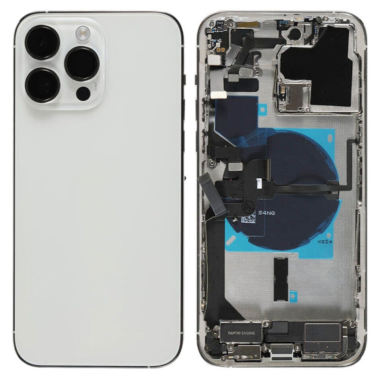 For iPhone 14 Pro Max Battery Back Cover Assembly, Version:China Version(Silver)