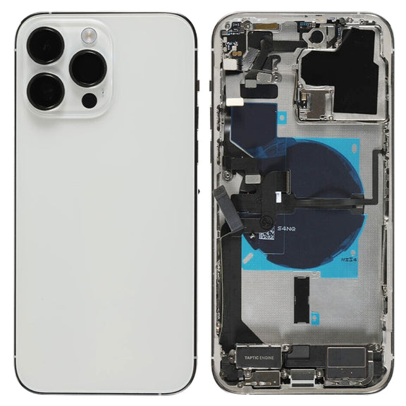 For iPhone 14 Pro Max Battery Back Cover Assembly, Version:China Version(Silver)