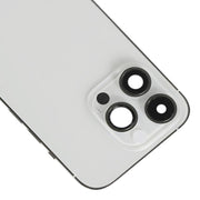 For iPhone 14 Pro Battery Back Cover with Side Keys & Card Tray, Version:China Version(Silver)