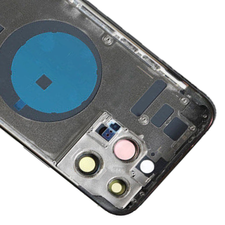 For iPhone 14 Pro Max Battery Back Cover with Side Keys & Card Tray, Version:US Version(Black)