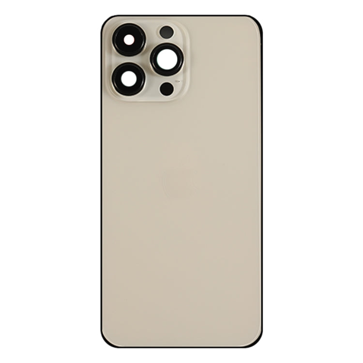 For iPhone 14 Pro Max Battery Back Cover with Side Keys & Card Tray, Version:US Version(Gold)