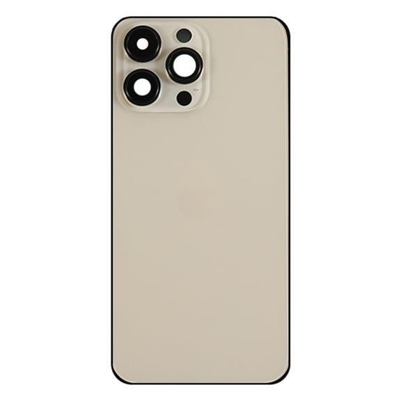 For iPhone 14 Pro Max Battery Back Cover with Side Keys & Card Tray, Version:US Version(Gold)