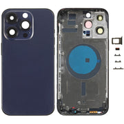 For iPhone 14 Pro Max Battery Back Cover with Side Keys & Card Tray, Version:US Version(Purple)