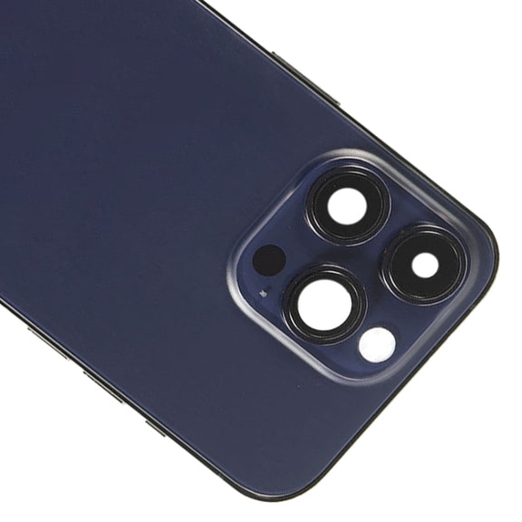 For iPhone 14 Pro Max Battery Back Cover with Side Keys & Card Tray, Version:China Version(Purple)