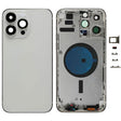 For iPhone 14 Pro Max Battery Back Cover with Side Keys & Card Tray, Version:China Version(Silver) - Back Cover by PMC TechLife | Online Shopping South Africa | PMC TechLife | Buy Now Pay Later Mobicred