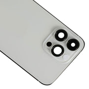 For iPhone 14 Pro Max Battery Back Cover with Side Keys & Card Tray, Version:China Version(Silver)