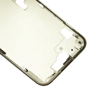 For iPhone 15 Middle Frame Bezel Plate with Side Keys + Card Tray, Version:US Version(Yellow)