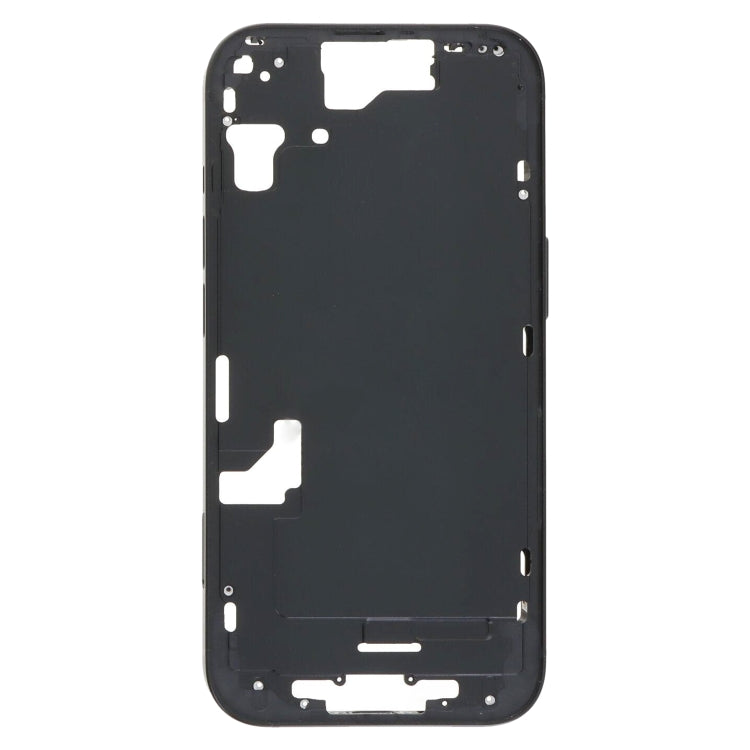 For iPhone 15 Middle Frame Bezel Plate with Side Keys + Card Tray, Version:CE EU Version(Black)