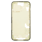 For iPhone 15 Middle Frame Bezel Plate with Side Keys + Card Tray, Version:CE EU Version(Yellow)
