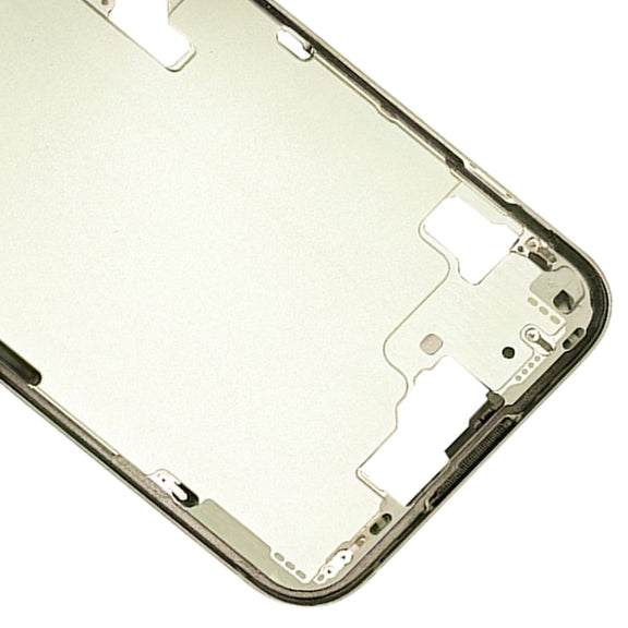 For iPhone 15 Middle Frame Bezel Plate with Side Keys + Card Tray, Version:CE EU Version(Yellow)