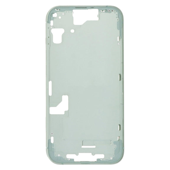 For iPhone 15 Middle Frame Bezel Plate with Side Keys + Card Tray, Version:CE EU Version(Green)