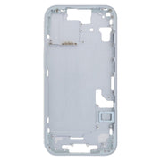 For iPhone 15 Middle Frame Bezel Plate with Side Keys + Card Tray, Version:CE EU Version(Blue)