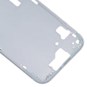 For iPhone 15 Middle Frame Bezel Plate with Side Keys + Card Tray, Version:CE EU Version(Blue)