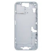 For iPhone 15 Plus Middle Frame Bezel Plate with Side Keys + Card Tray, Version:CE EU Version(Blue)