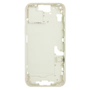 For iPhone 15 Plus Middle Frame Bezel Plate with Side Keys + Card Tray, Version:US Version(Yellow)