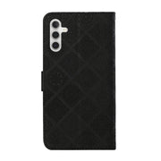 For Samsung Galaxy S25 5G Ethnic Style Embossed Pattern Leather Phone Case(Black)