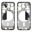 For iPhone 15 Pro Middle Frame Bezel Plate with Side Keys + Card Tray, Version:CE EU Version(Black) - LCD Related Parts by PMC TechLife | Online Shopping South Africa | PMC TechLife | Buy Now Pay Later Mobicred