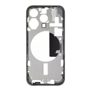 For iPhone 15 Pro Middle Frame Bezel Plate with Side Keys + Card Tray, Version:CE EU Version(Black)