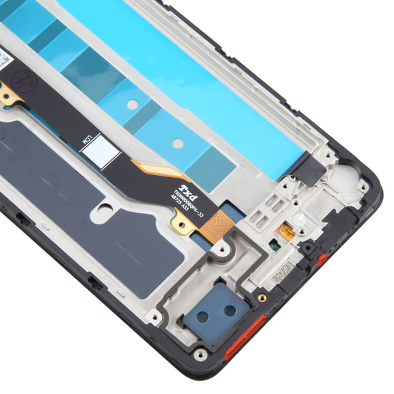 For Tecno Spark 20 Pro 4G KJ6 OEM LCD Screen Digitizer Full Assembly With Frame