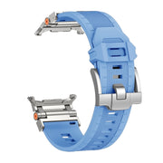 For Samsung Galaxy Watch UItra 47mm Armor TPU Sports Watch Band(Light Blue Silver)
