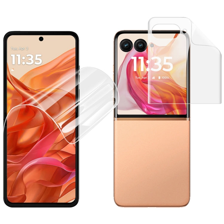For Motorola Razr 50 Ultra / Razr+ 2024 imak 4th Generation Screen Hydrogel Film Protector, Main Screen + Second Screen 1 Set