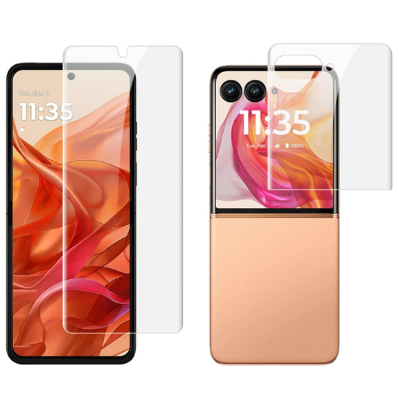 For Motorola Razr 50 Ultra / Razr+ 2024 imak 4th Generation Screen Hydrogel Film Protector, Main Screen + Second Screen 1 Set