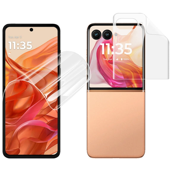 For Motorola Razr 50 Ultra / Razr+ 2024 imak 4th Generation Screen Hydrogel Film Protector, Main Screen + Second Screen 1 Set