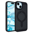 For iPhone 16 Plus Ice Feeling Cooling MagSafe Magnetic Phone Case(Black) - free shipping - PMC TechLife - Order now!