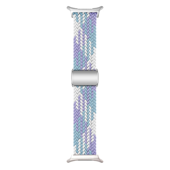 For Samsung Galaxy Watch Ultra 47mm Nylon Loop Magnetic Buckle Watch Band(Violets)
