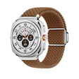 For Samsung Galaxy Watch Ultra 47mm Nylon Loop Magnetic Buckle Watch Band(Brown) - Watch Bands by PMC TechLife | Online Shopping South Africa | PMC TechLife | Buy Now Pay Later Mobicred