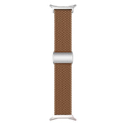 For Samsung Galaxy Watch Ultra 47mm Nylon Loop Magnetic Buckle Watch Band(Brown)