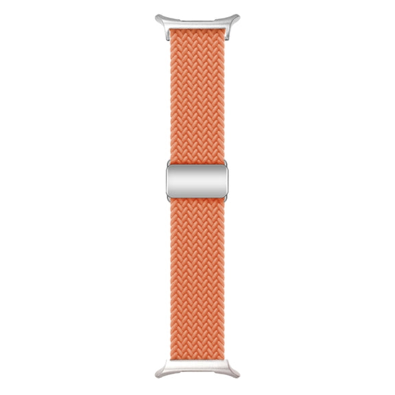 For Samsung Galaxy Watch Ultra 47mm Nylon Loop Magnetic Buckle Watch Band(Orange)