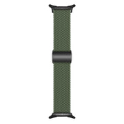 For Samsung Galaxy Watch Ultra 47mm Nylon Loop Magnetic Buckle Watch Band(Dark Olive)