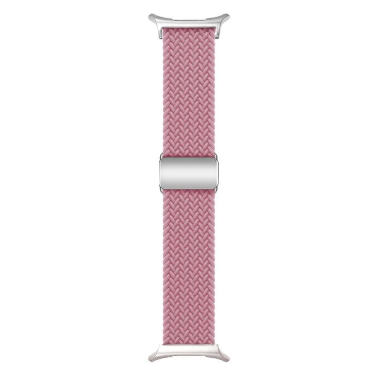 For Samsung Galaxy Watch Ultra 47mm Nylon Loop Magnetic Buckle Watch Band(Pink)
