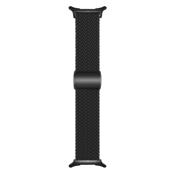 For Samsung Galaxy Watch Ultra 47mm Nylon Loop Magnetic Buckle Watch Band(Black)