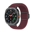 For Samsung Galaxy Watch Ultra 47mm Nylon Loop Magnetic Buckle Watch Band(Wine Red) - Watch Bands by PMC TechLife | Online Shopping South Africa | PMC TechLife | Buy Now Pay Later Mobicred