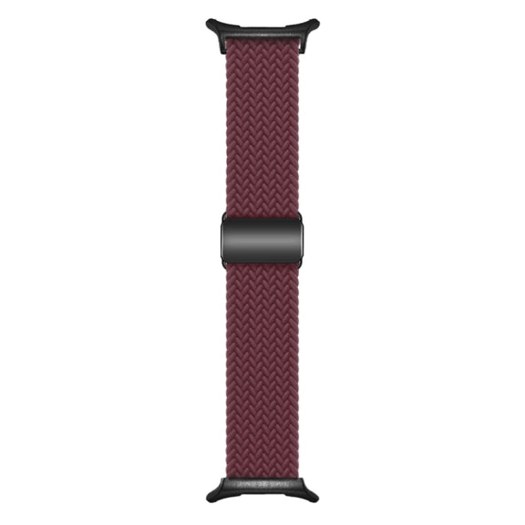 For Samsung Galaxy Watch Ultra 47mm Nylon Loop Magnetic Buckle Watch Band(Wine Red)