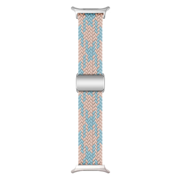 For Samsung Galaxy Watch Ultra 47mm Nylon Loop Magnetic Buckle Watch Band(Blue Diamond Powder)