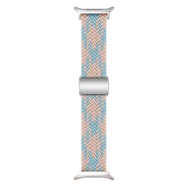 For Samsung Galaxy Watch Ultra 47mm Nylon Loop Magnetic Buckle Watch Band(Blue Diamond Powder)