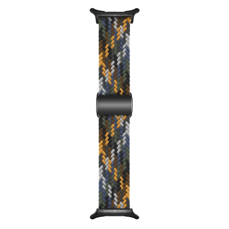 For Samsung Galaxy Watch Ultra 47mm Nylon Loop Magnetic Buckle Watch Band(Camo Colorful)
