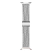 For Samsung Galaxy Watch Ultra 47mm Nylon Loop Magnetic Buckle Watch Band(Light Grey)