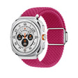 For Samsung Galaxy Watch Ultra 47mm Nylon Loop Magnetic Buckle Watch Band(Raspberry) - Watch Bands by PMC TechLife | Online Shopping South Africa | PMC TechLife | Buy Now Pay Later Mobicred