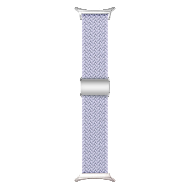 For Samsung Galaxy Watch Ultra 47mm Nylon Loop Magnetic Buckle Watch Band(Fog Purple)