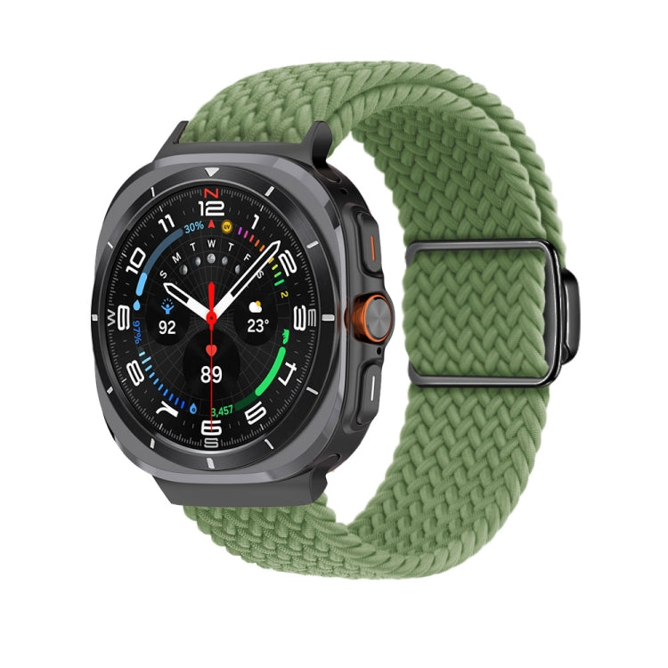For Samsung Galaxy Watch Ultra 47mm Nylon Loop Magnetic Buckle Watch Band(Cactus)